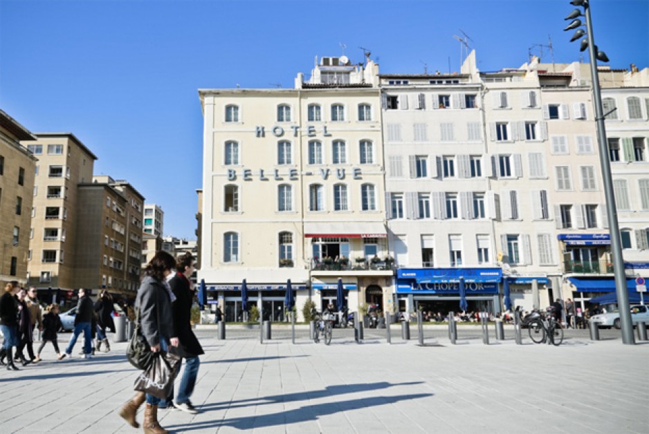 Situation en centre ville Marseille Hotel Belle-Vue